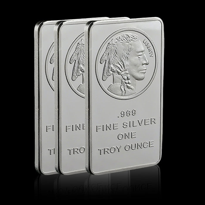 🔥Last Day Promotion 60% OFF🔥Buffalo Silver Bar | Silvertowne Mint 999 Silver Bar-ABB8