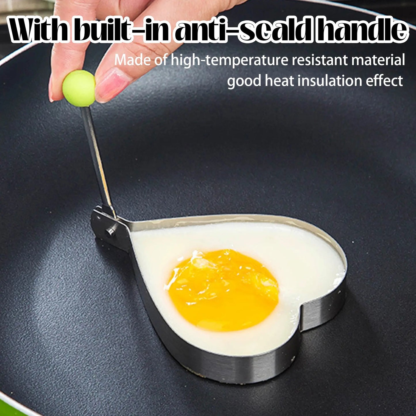 🔥(98% of Users Choose ) 🔥5 Counts Set Fried Egg Rings Molds, Multifunctional Breakfast Tool-923