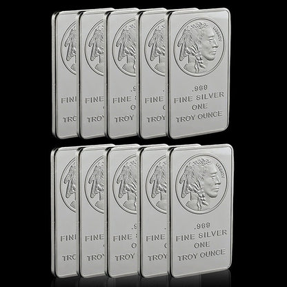 🔥Last Day Promotion 60% OFF🔥Buffalo Silver Bar | Silvertowne Mint 999 Silver Bar-ABB8