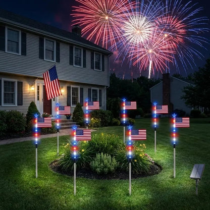 Ideal for Independence Day Pathways, Gardens, and Yard Decor-H1