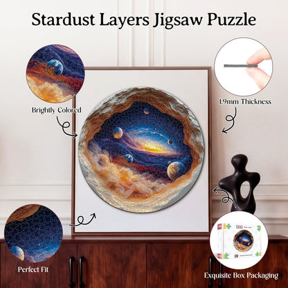 🥳2026 HOT SALE🥳💞50K+ SOLD!✨Artistic 1000-Piece Cardboard Jigsaw Puzzle - Stardust Layers-#YUN7