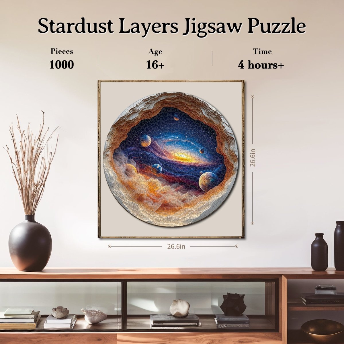 🥳2026 HOT SALE🥳💞50K+ SOLD!✨Artistic 1000-Piece Cardboard Jigsaw Puzzle - Stardust Layers-#YUN7