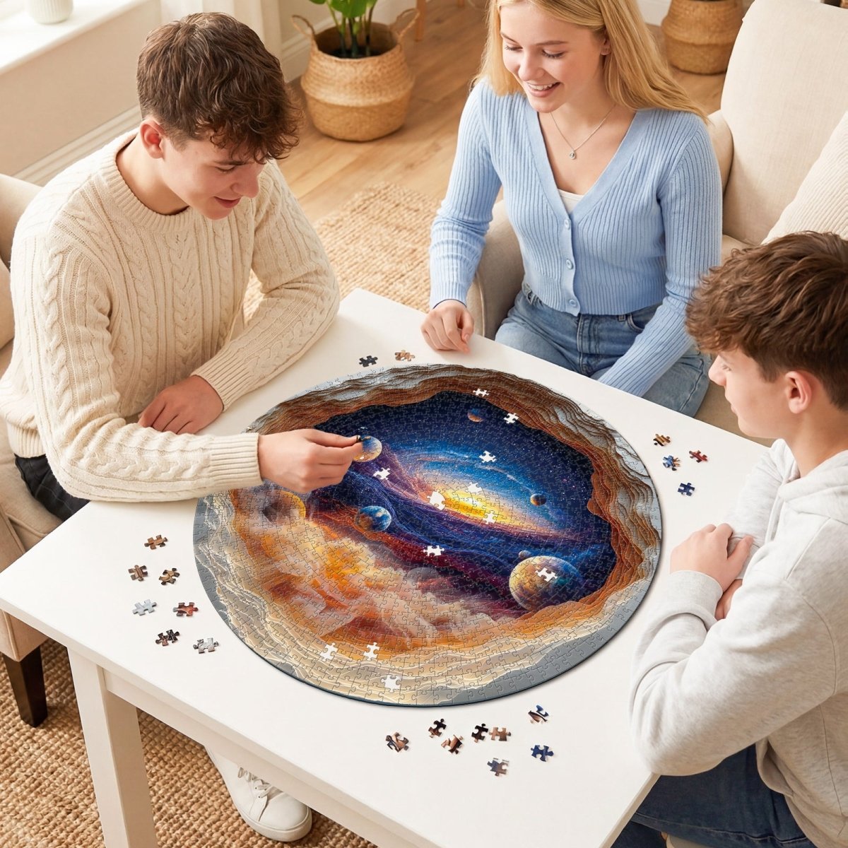 🥳2026 HOT SALE🥳💞50K+ SOLD!✨Artistic 1000-Piece Cardboard Jigsaw Puzzle - Stardust Layers-#YUN7