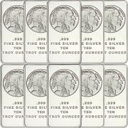 🦬Last Day Flash Sale!🔥Buffalo Silver Bar🏦 | Silvertowne Mint 999 Silver Bar-ABB8