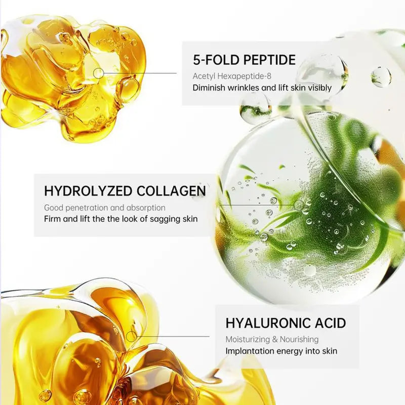 🔥Buy 1 Get 1 Free🎁Collagen Fullerene Tightening Neck Cream-Reduces Wrinkles and Double Chin,Five Rollers for All Around Massage-ABB8