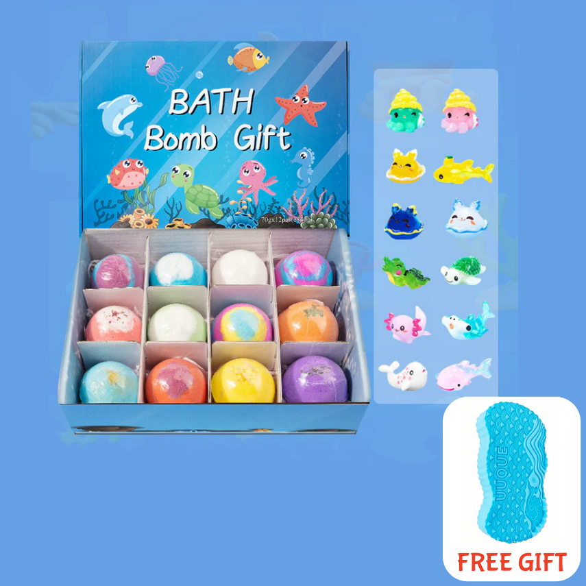 🤩HOT  SALE 50%OFF💖12-Piece Bath Bomb Gift Set for Kids-GD