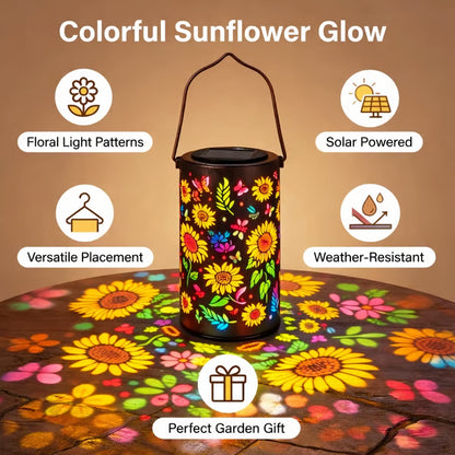 🔥HOT SALE 49% OFF-🌞Colorful Sunflower Glow Solar Garden Lantern-923