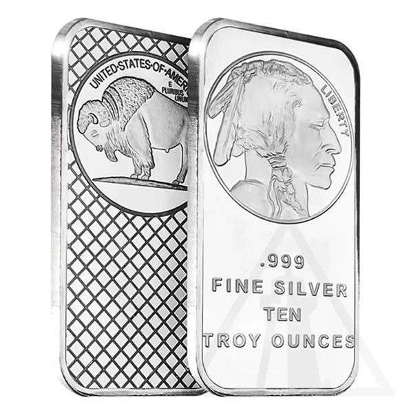 🔥Last Day Flash Sale!!️Buffalo Silver Bar | Silvertowne Mint 999 Silver Bar-GD