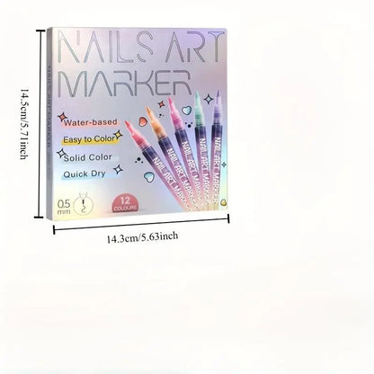 🔥🔥Gift for valentines's day Cutics Doodle Pen for DIY Nail Art Quick Drying Acrylic Painting and 3D Dot Embroidery mma acrylic nail-ZZQ