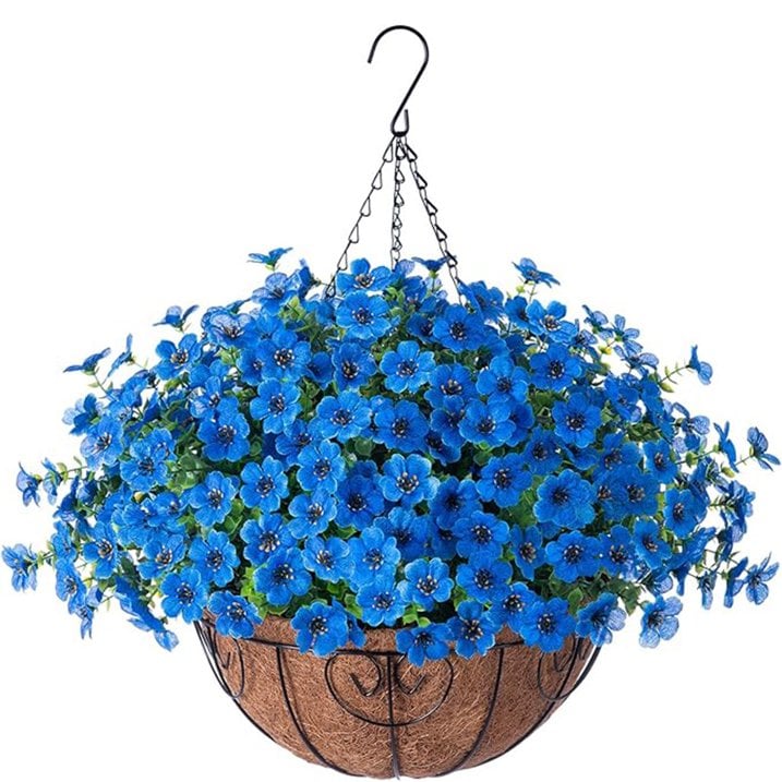 Last Day Promotion! 🔥 Simulated Hanging Flower Basket🌸 No Watering, No Wilting💧—Just a Picture Perfect Home Every Single Day-923