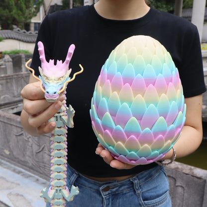 🏆Articulated 3D Dragon Toys with 3D Dragon Eggs🐉-Mythical Pieces Dragon🔥-ABB8
