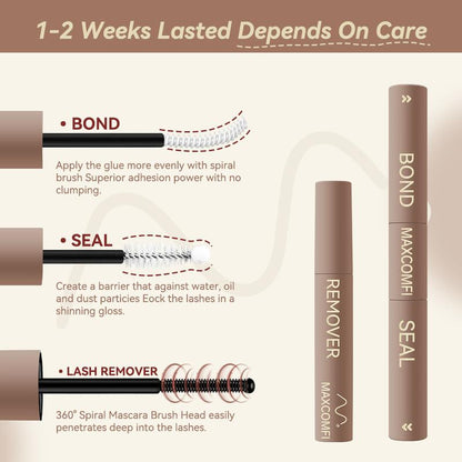 ❤️Spider Lashes Breeze ✨ DD Curl Kylie&Kim Lashes Vibe but Better Long-Lasting Waterproof & Super Soft&Thin Band-ABB8