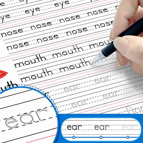 NileSands Reusable Grooved Handwriting Workbook for Kids-W18