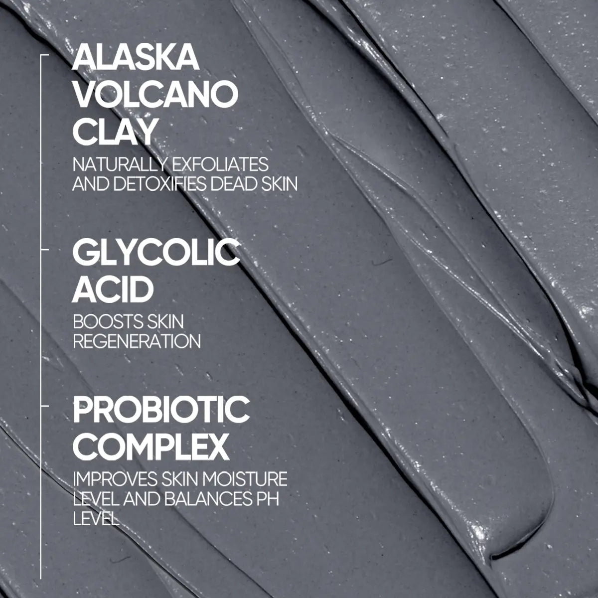 Alaska Volcano Clay Stick,Cleansing Blackhead Remover FaceMask Stick-ABB8