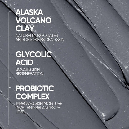 Alaska Volcano Clay Stick,Cleansing Blackhead Remover FaceMask Stick-ABB8