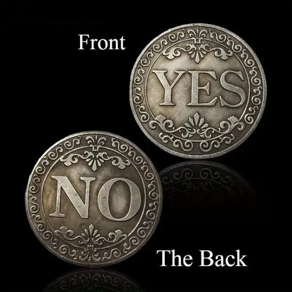 🔥🪙【Last Day 49% OFF】🔥Yes No Decision Maker Lucky Coin⚡1 Count Double-sided Commemorative Coin-TJY