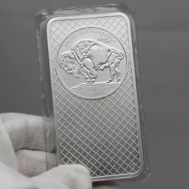 🔥Last Day Flash Sale!!️🪙Morgan Head Buffalo Silver Bar | Highland Mint 999 Silver Bar-XA