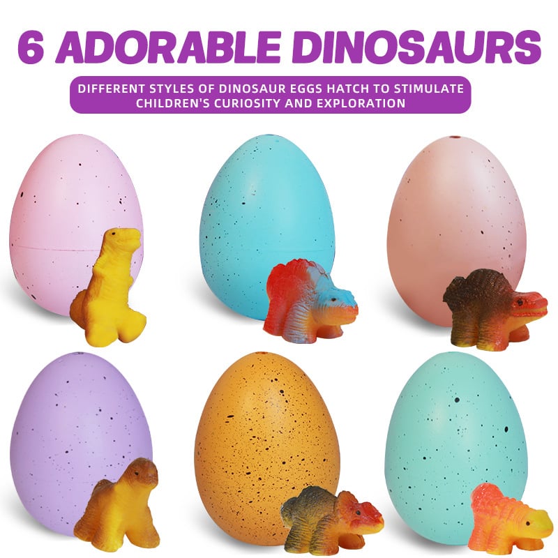 6 Pack Hatching Surprise Growing Unicorn/Dinosaur Eggs-H1