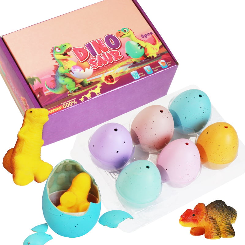 6 Pack Hatching Surprise Growing Unicorn/Dinosaur Eggs-H1