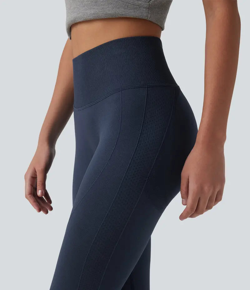 🏆Flash Sale 50K+ SOLD!🔥 Seamless Flow High Waisted Tummy Control Butt Lifting Yoga Leggings No Pockets-TJY