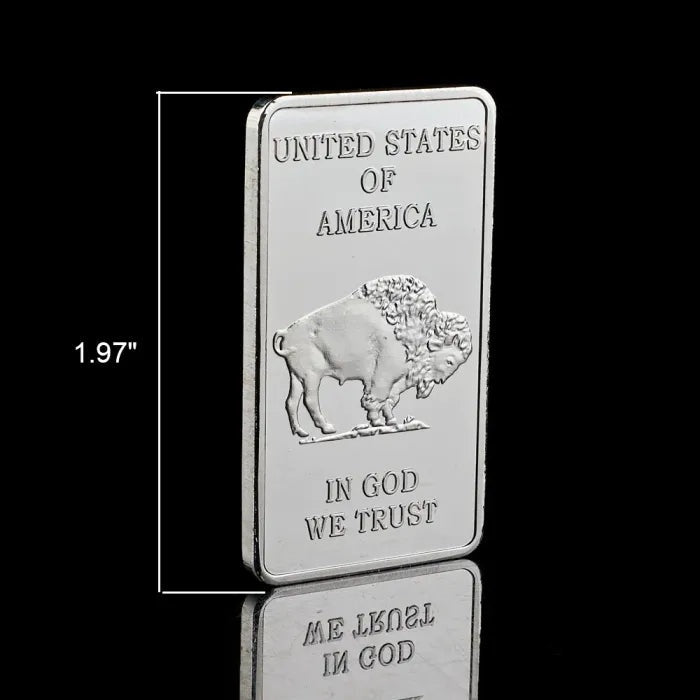 🔥Last Day Promotion 60% OFF🔥Buffalo Silver Bar | Silvertowne Mint 999 Silver Bar-ABB8