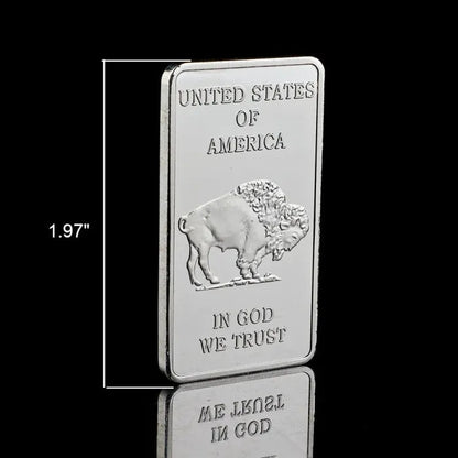 🔥Last Day Promotion 60% OFF🔥Buffalo Silver Bar | Silvertowne Mint 999 Silver Bar-ABB8