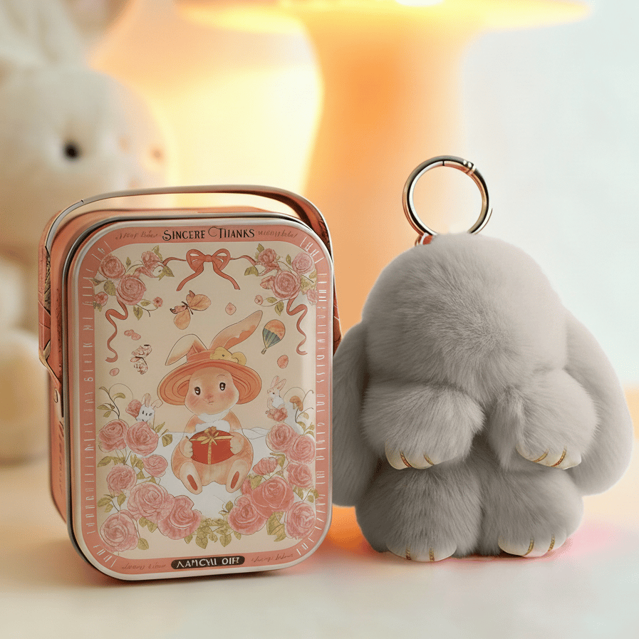 🐰Easter Early Bird Special 40% OFF🌸Handcrafted Soft Bunny Charm: Adorable Plush Rabbit Toy Keychain-923