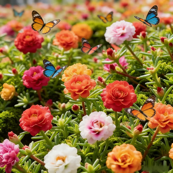 🌸Moss Rose Seeds🌸 – 🌿Perennial Flower Seeds / Large Flowers / Easy to Grow-TJY