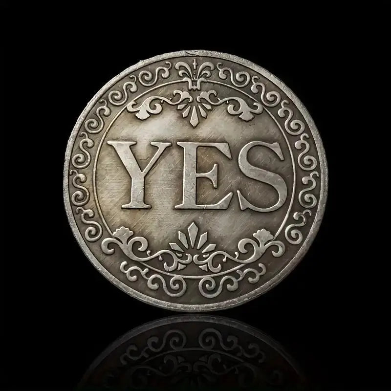 🔥🪙【Last Day 49% OFF】🔥Yes No Decision Maker Lucky Coin⚡1 Count Double-sided Commemorative Coin-TJY