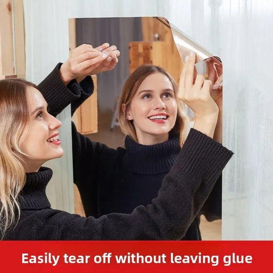 Self-Adhesive Mirror Sticker With Backing Tape, 20 × 40 inch-GD