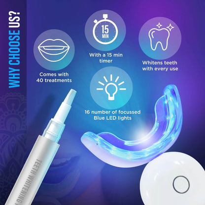 🏆Flash Sale⚡Professional Whitening Wireless Kit🦷-Get up to 12 shades whiter teeth-ABB8