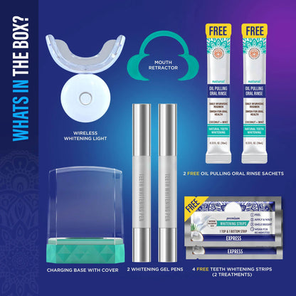 🏆Flash Sale⚡Professional Whitening Wireless Kit🦷-Get up to 12 shades whiter teeth-ABB8