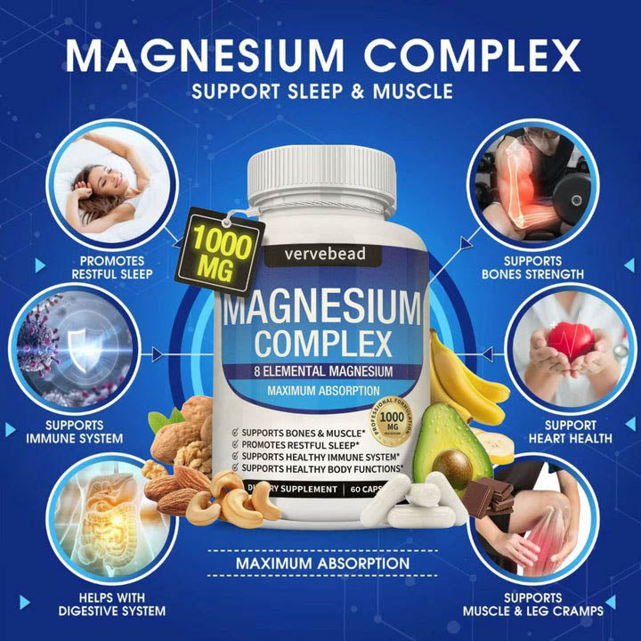 🔥Los primeros 100: segundo artículo con 60% de descuento🔥Magnesio Complex 8en1-W18