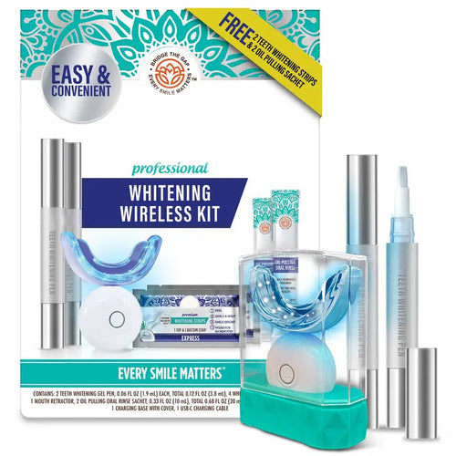 🏆Flash Sale⚡Professional Whitening Wireless Kit🦷-Get up to 12 shades whiter teeth-ABB8