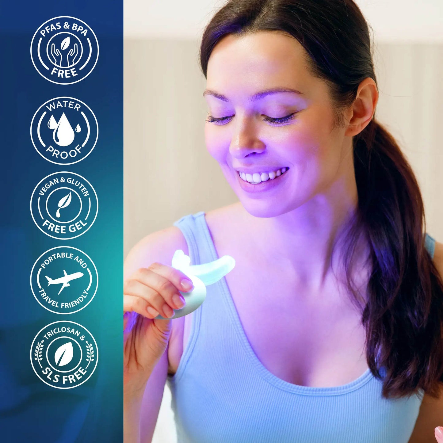 🏆Flash Sale⚡Professional Whitening Wireless Kit🦷-Get up to 12 shades whiter teeth-ABB8