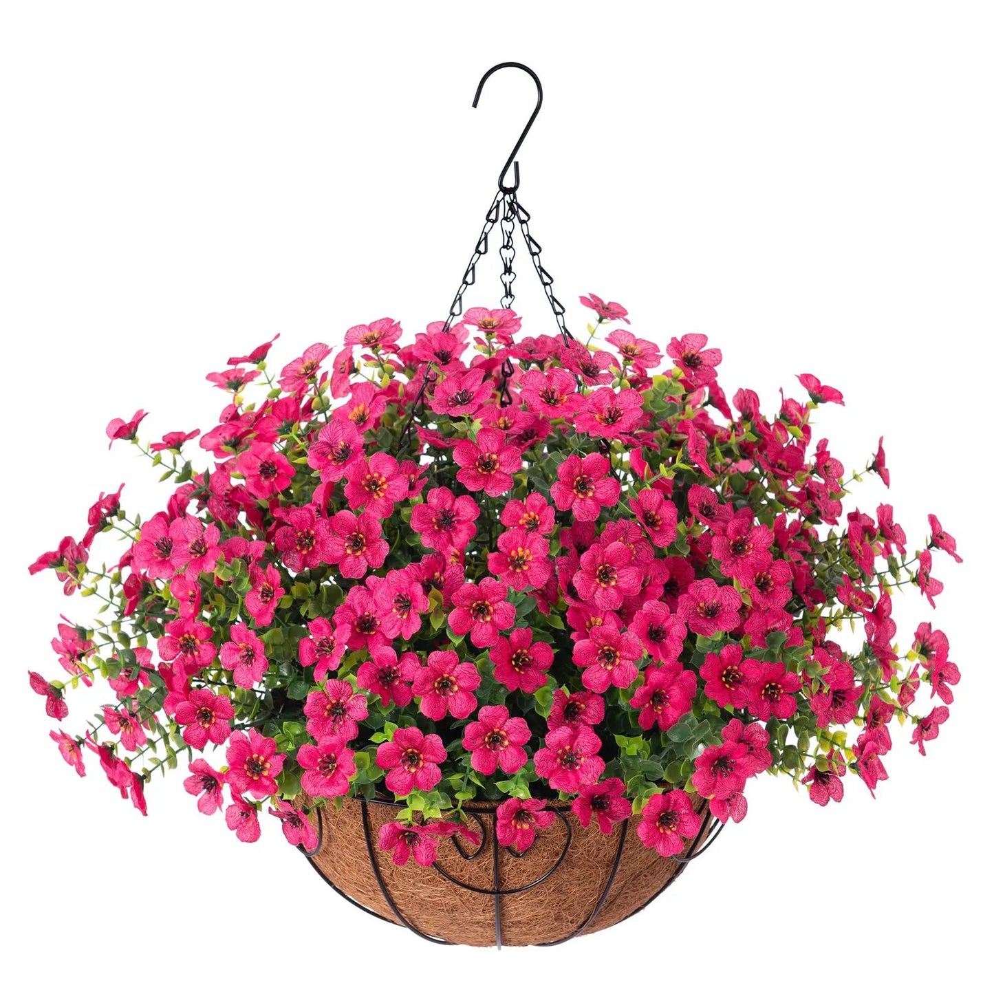 Last Day Promotion! 🔥 Simulated Hanging Flower Basket🌸 No Watering, No Wilting💧—Just a Picture Perfect Home Every Single Day-923