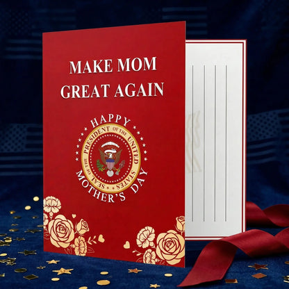 Funny Talking Mother’s Day Card with Voice Audio – Musical Pop Up Greeting Card for Mom, Wife, Grandma – Hilarious Gag Gift – Card with Red Envelope-HZ