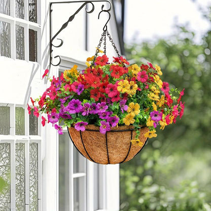 Last Day Promotion! 🔥 Simulated Hanging Flower Basket🌸 No Watering, No Wilting💧—Just a Picture Perfect Home Every Single Day-923