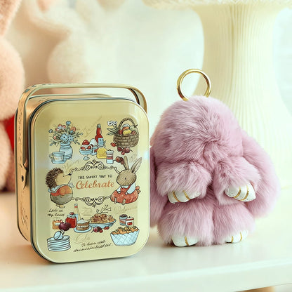 🐰Easter Early Bird Special 40% OFF🌸Handcrafted Soft Bunny Charm: Adorable Plush Rabbit Toy Keychain-923