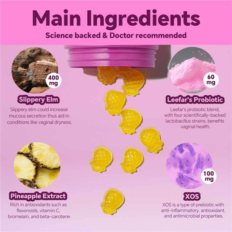 Say Goodbye to Vaginal Odor & Restore Your pH Naturally: 2-in-1 Feminine Wellness Gummies - A926