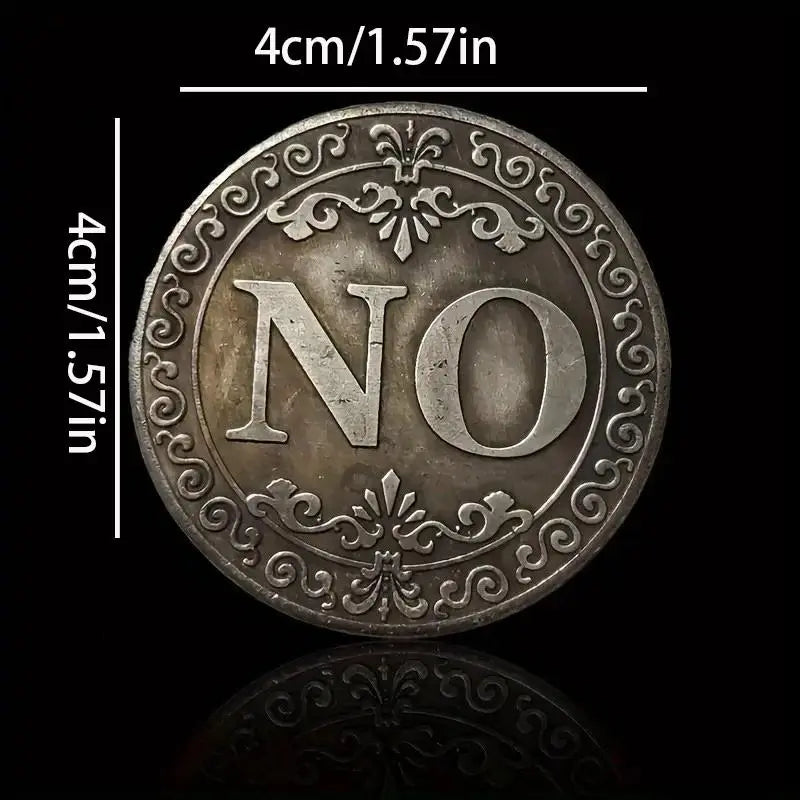 🔥🪙【Last Day 49% OFF】🔥Yes No Decision Maker Lucky Coin⚡1 Count Double-sided Commemorative Coin-TJY