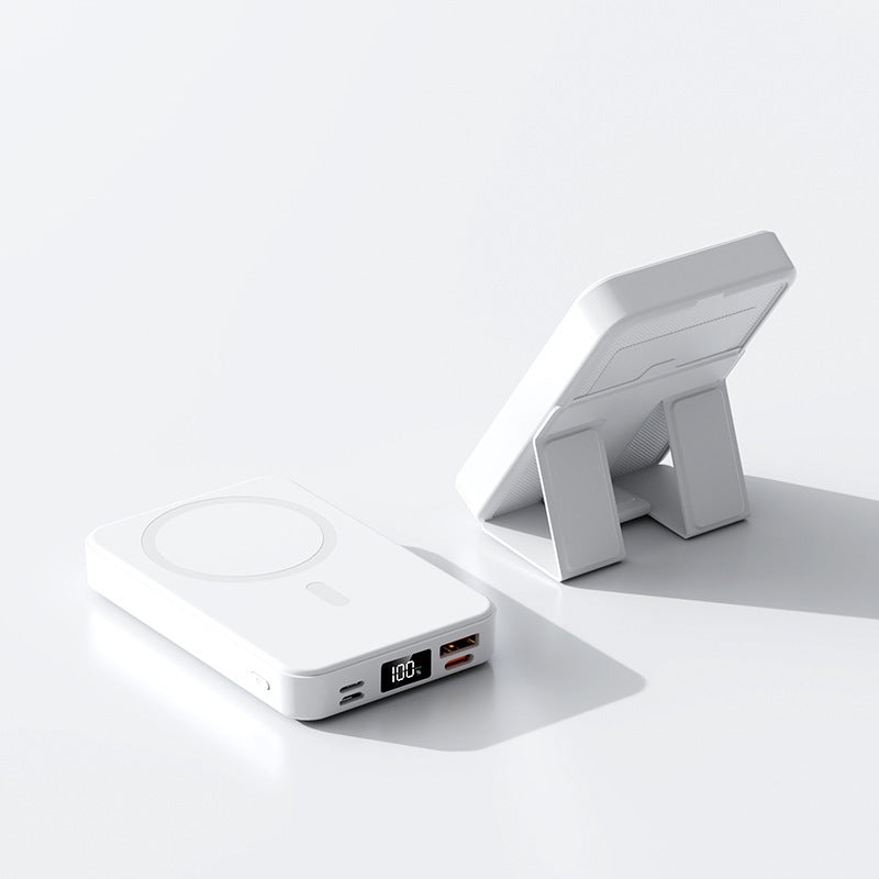 🏆Flash Sale⚡ Newly Upgraded! 🏆10000mAh Magnetic Power Bank Foldable Stand LED Display-W18