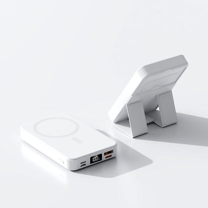🏆Flash Sale⚡ Newly Upgraded! 🏆10000mAh Magnetic Power Bank Foldable Stand LED Display-W18