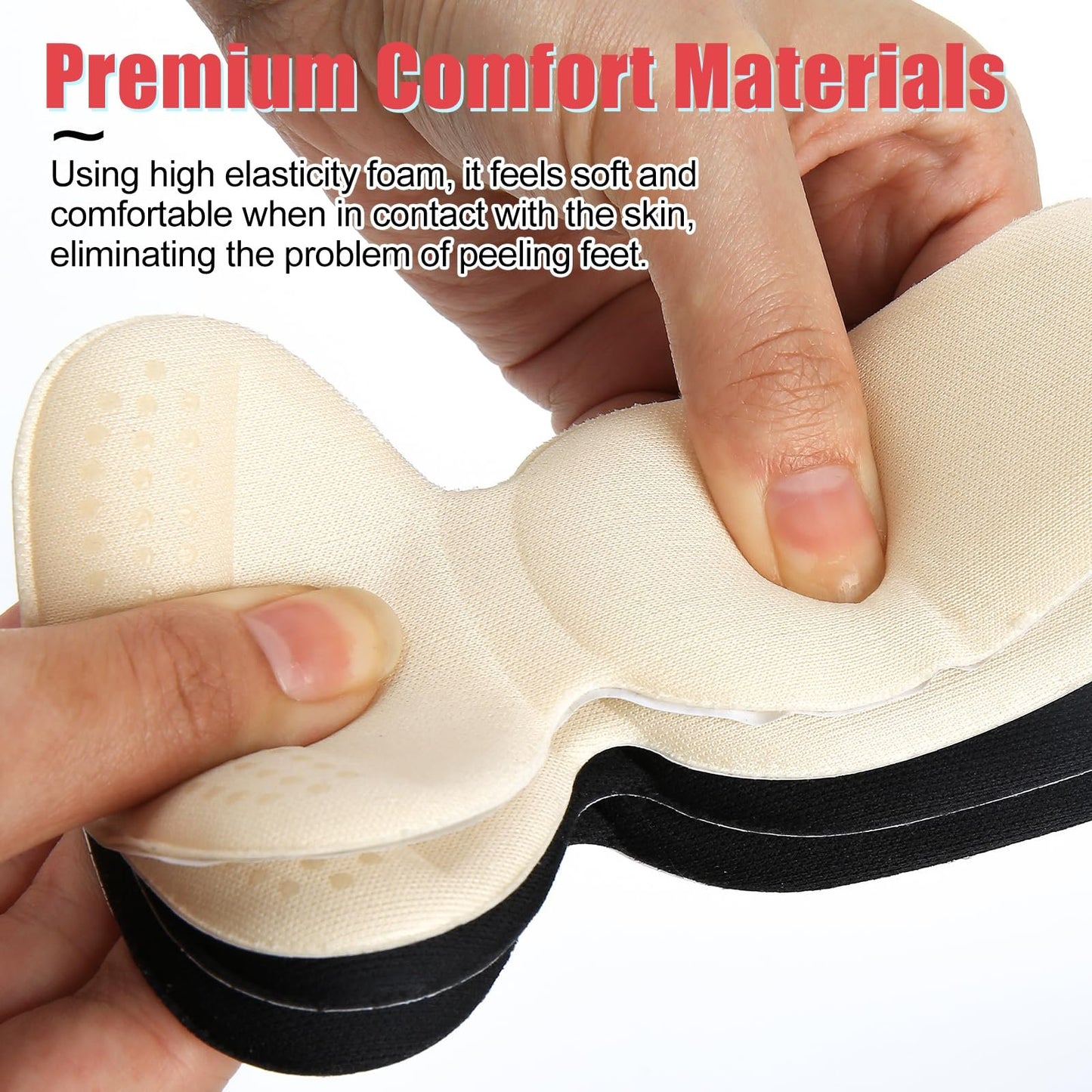 Anti-slip Heel Liners Soft Cushion Heel Protector Pads for Women Men Shoes - A926