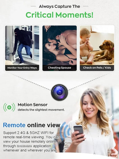 🔥[Upgraded ultra-invisible] No-plug camera🔥- A926