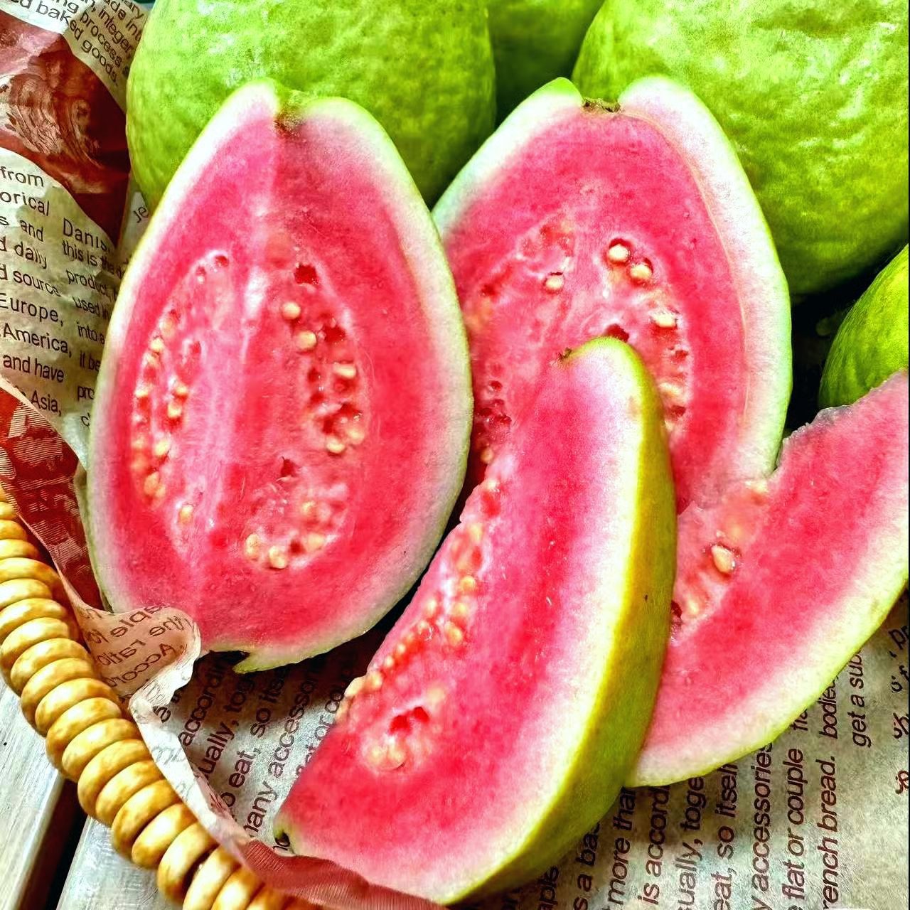 🔥 (New Harvest) Organic Pink Guava Seeds | 🌿Pre-Primed for High Germination (99% Germination)-XA