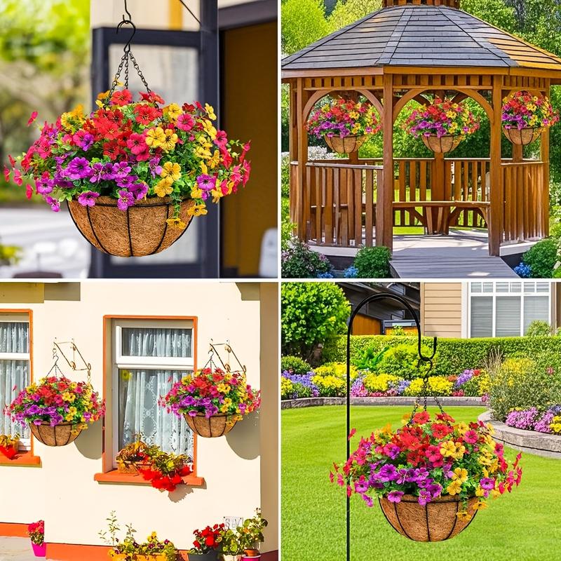 Last Day Promotion! 🔥 Simulated Hanging Flower Basket🌸 No Watering, No Wilting💧—Just a Picture Perfect Home Every Single Day-923