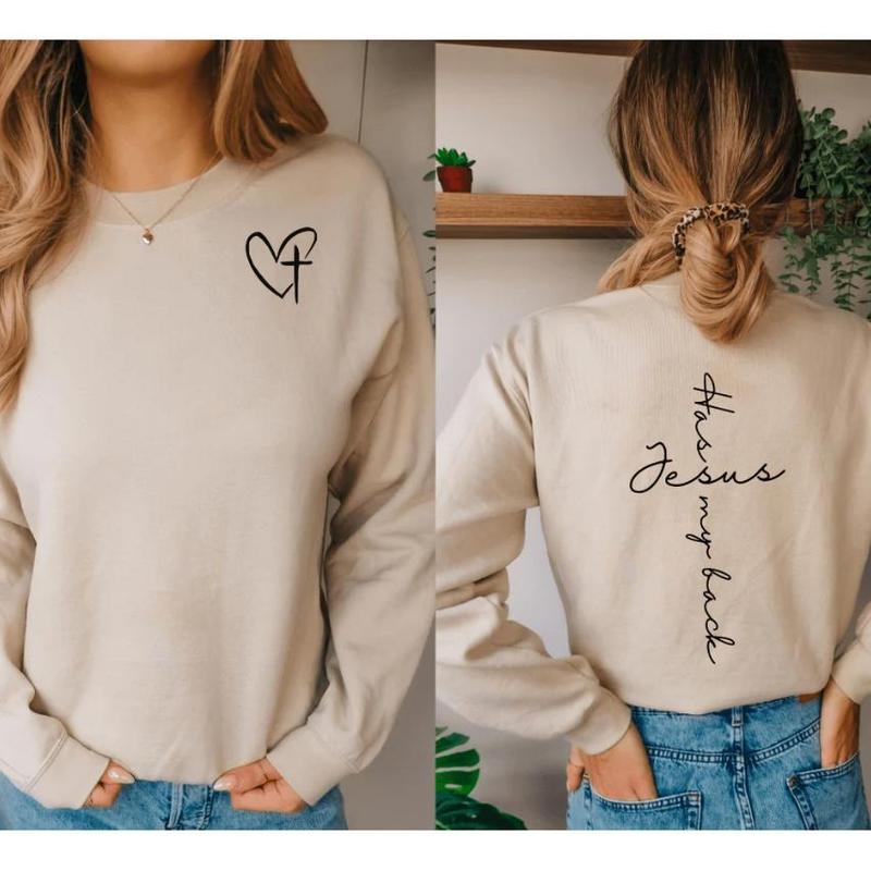 ⚡Flash-Sale⚡100k-sold⚡Jesus Has My Back Sweatshirt-ZZQ