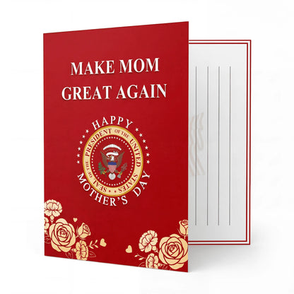 Funny Talking Mother’s Day Card with Voice Audio – Musical Pop Up Greeting Card for Mom, Wife, Grandma – Hilarious Gag Gift – Card with Red Envelope-HZ