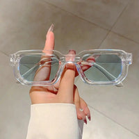 transparent blue slices